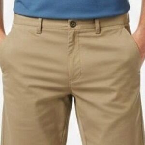 PGA Tour Mens Shorts 36 Khaki Flat Front Stretch Golf Shorts Casual Resort Chino